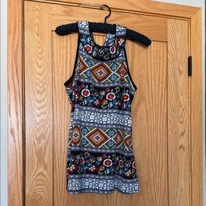 Apt. 9 Multicolor Geometric Floral Mini Dress